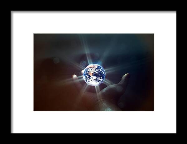 World Framed Print featuring the photograph The World in the Palm of Your Hand by EXparte SE