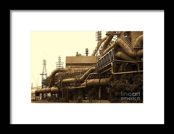 Industry Framed Print featuring the photograph The Worm Passageways by Marcia Lee Jones