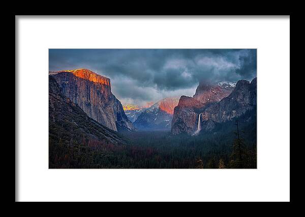 Yosemite Framed Print featuring the photograph The Yin And Yang Of Yosemite by Michael Zheng