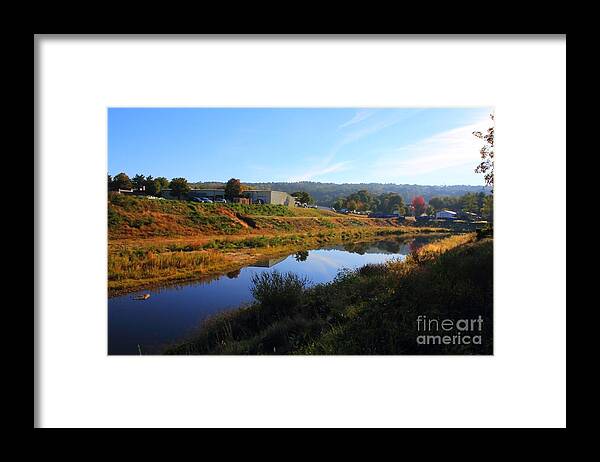 River . Stream Framed Print featuring the photograph The Naugie by Jesse Ciazza