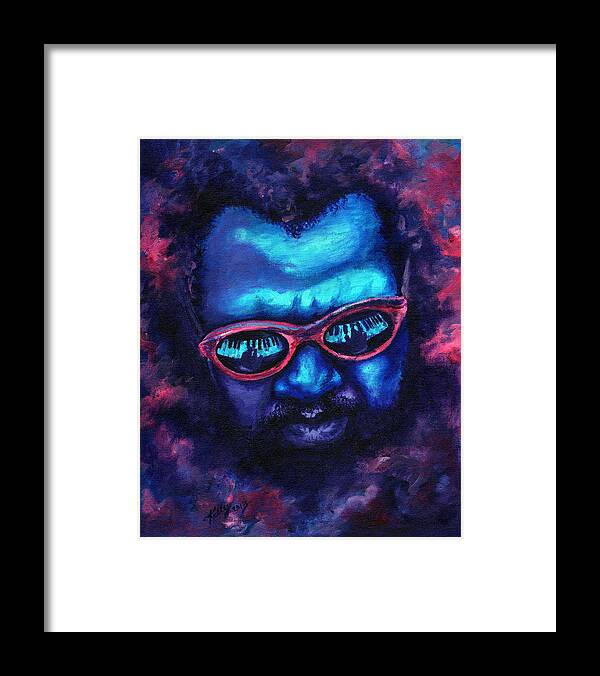 Jazz Framed Print featuring the painting Thelonious Monk by Kathleen Kelly Thompson