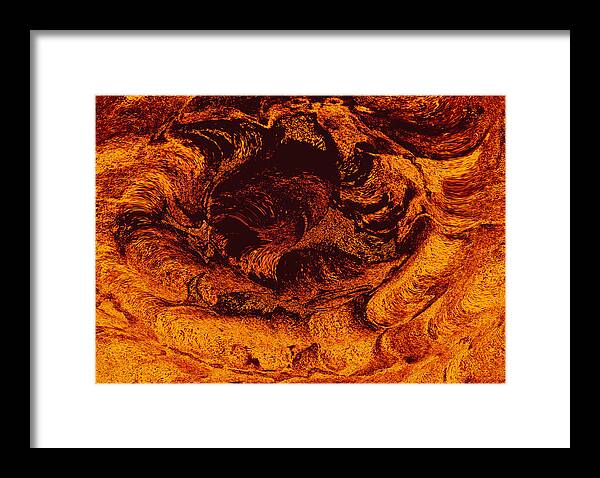 Thermal Scape Framed Print featuring the digital art Thermal Scape by Kellice Swaggerty