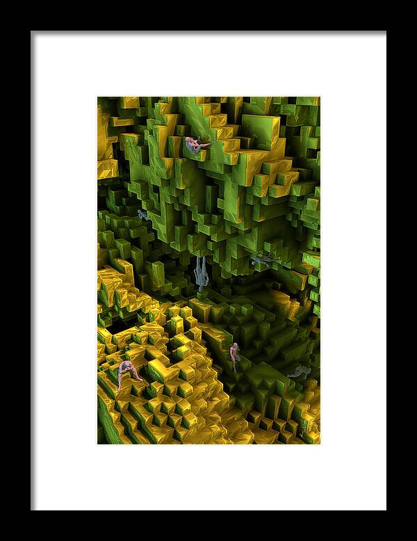Escher Framed Print featuring the digital art Thinkers and Explorers by Matthew Lindley