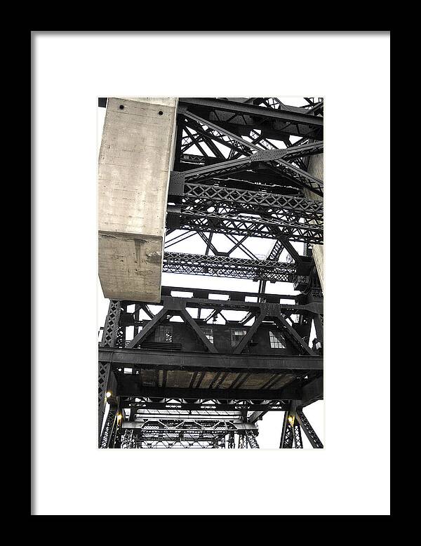 Third Street Bridge Framed Print featuring the photograph Third Street Bridge Vertical by Studio Janney