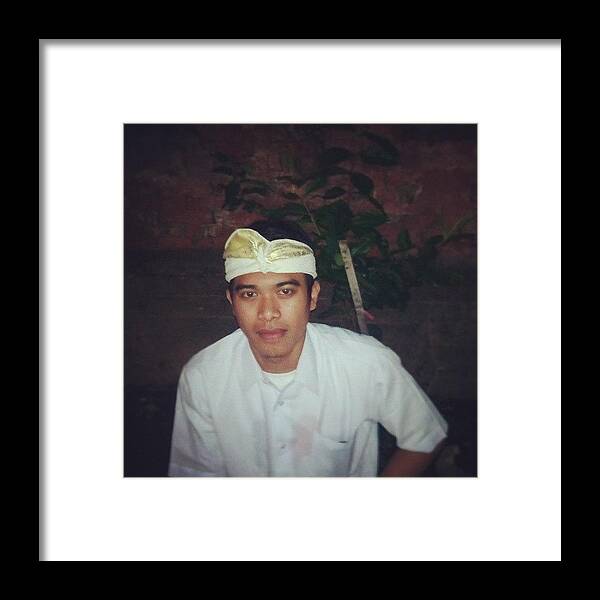 Whitesuits Framed Print featuring the photograph This When I Was Young.. #thin by I Gede Widi Hariarta