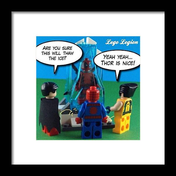 Toys Framed Print featuring the photograph Thor Is Nice
#legolegion #brickcentral by Lego Legion