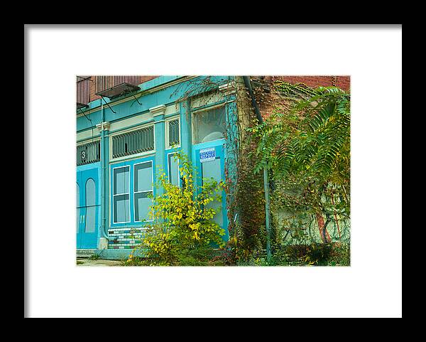 Urban Building Framed Print featuring the photograph Those were the days by Lena Wilhite