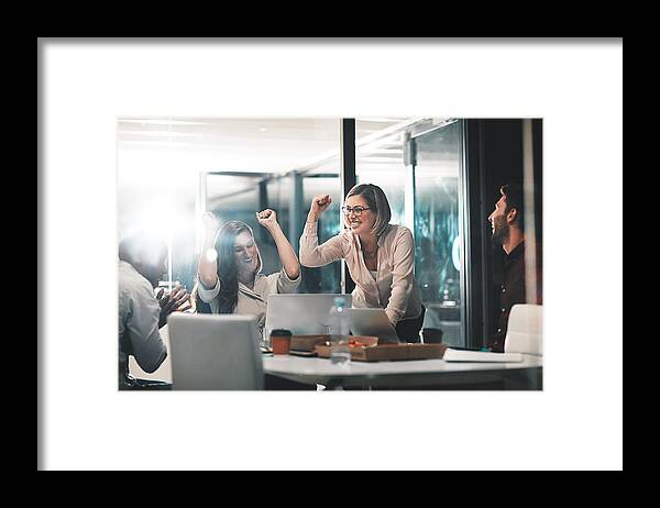 New Business Framed Print featuring the photograph Those who work hard, win by Gradyreese