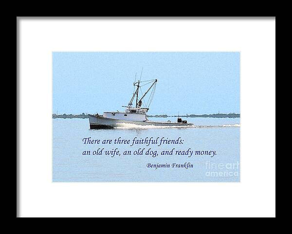Oceanscape Framed Print featuring the photograph Three Faithful Friends by Gene Bleile Photography 