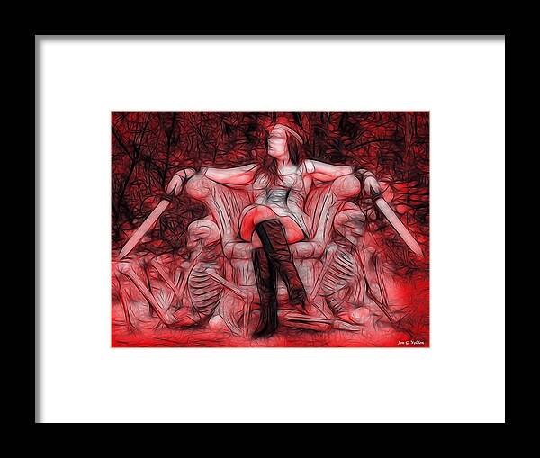 Throne Of Blood Framed Print featuring the photograph Throne Of Blood by Jon Volden
