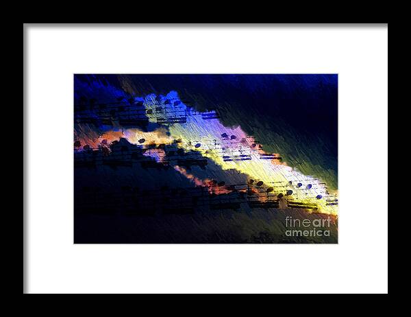 Music Framed Print featuring the digital art Through the Storm by Lon Chaffin