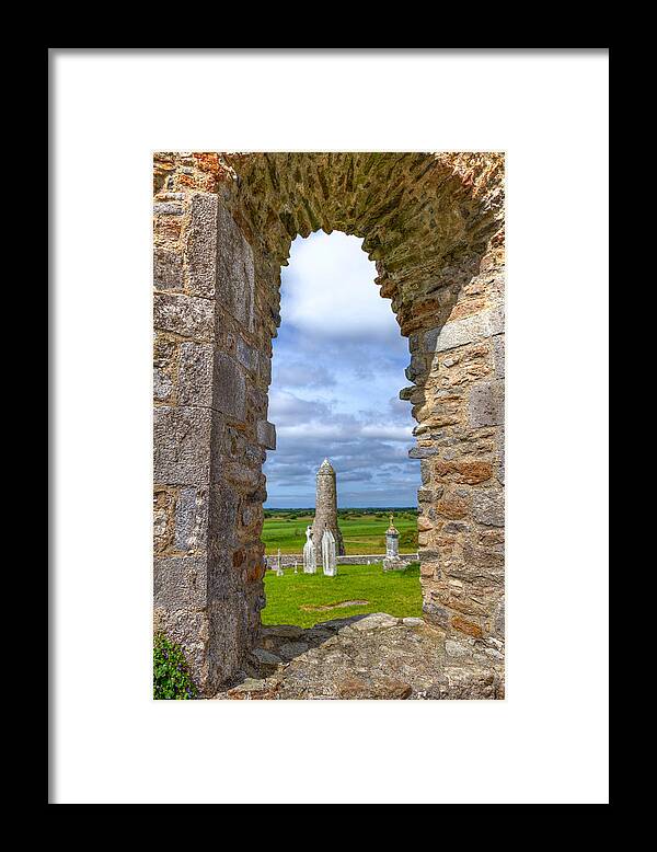 Clonmacnoise Framed Print featuring the photograph Through the Windmill by Ryan Moyer