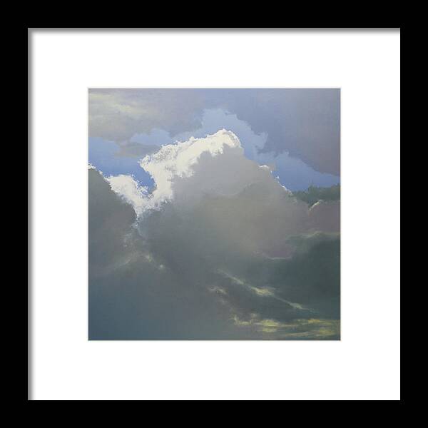 Cumulus Framed Print featuring the painting Thunderhead 2 SOLD by Cap Pannell
