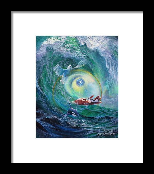  Conceptual Framed Print featuring the painting Tides of Change by Jeanette French