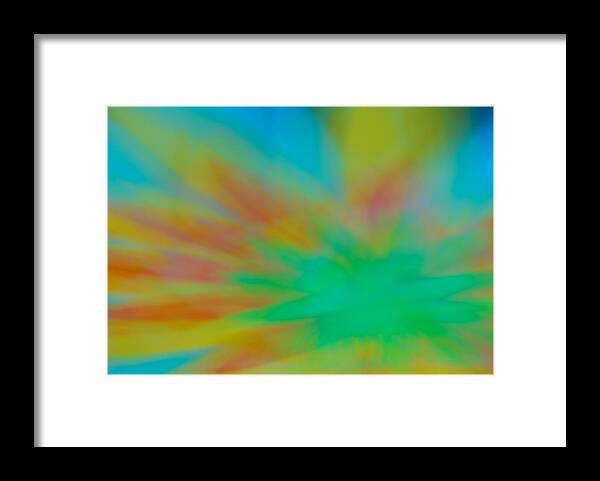 Photograph Framed Print featuring the photograph Tie Dye Abstract by Larah McElroy