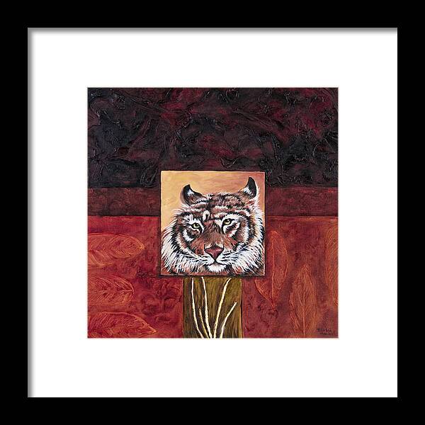 Animal Framed Print featuring the painting Tiger 2 by Darice Machel McGuire