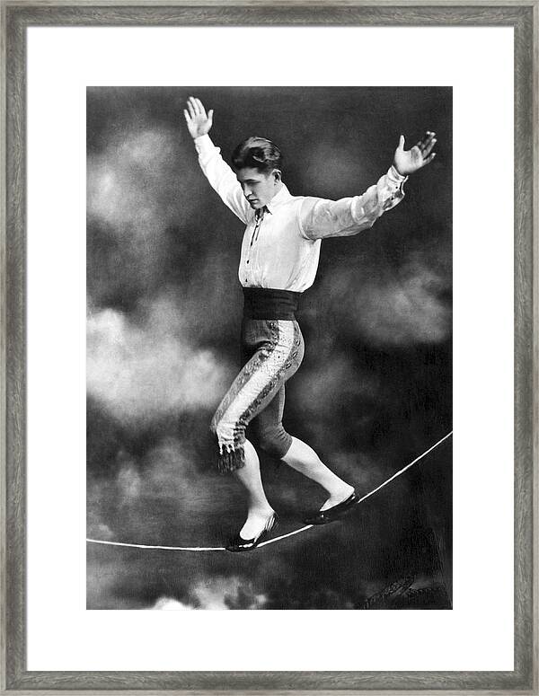 8x10 Print Con Colleano Australian Tightrope Walker Circus Performer #CCTR 