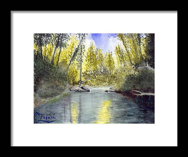 Wilson River Framed Print featuring the painting Tillamook Fishing by Chriss Pagani