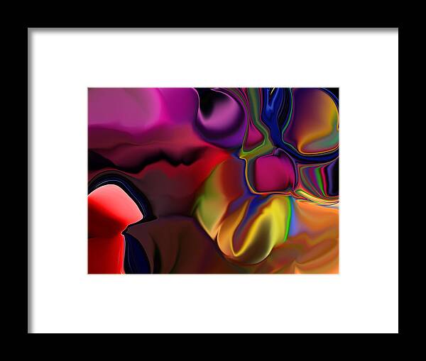 This Is A Quote From Grouch Marx.  Abstract Framed Print featuring the digital art Time Flies Like an Arrow Fruit Flies Like a Banana by Jim Williams