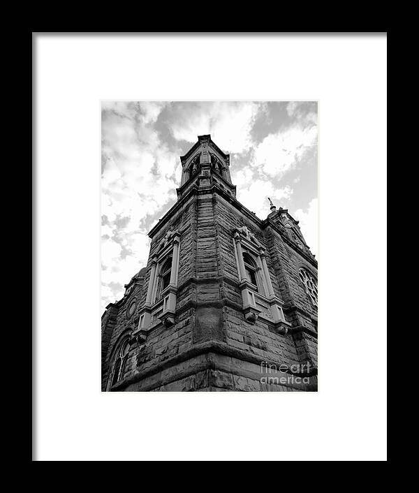 Cincinnati Church Framed Print featuring the photograph Time by Beverly Shelby