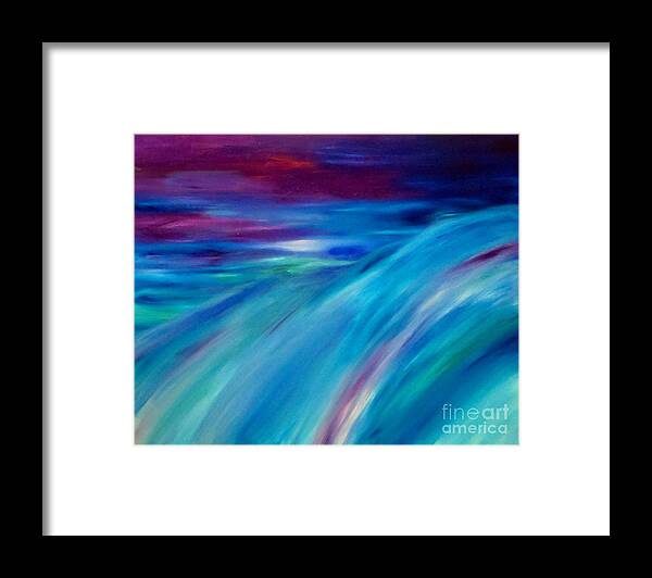 Abstract Framed Print featuring the painting Time Passages. Inner-View Series by Tracy Evans