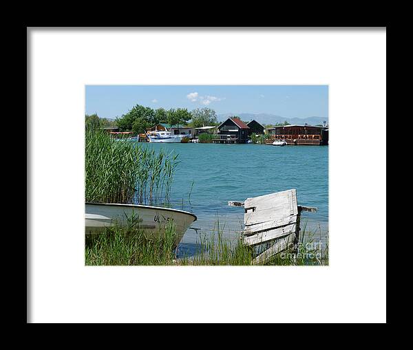 Moorings Framed Print featuring the photograph Time Passes - Boyana River - Montenegro by Phil Banks