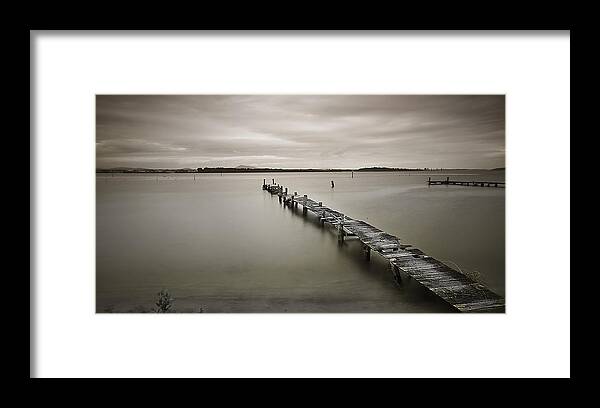 Riverscape Framed Print featuring the photograph Time to fish 01 by Kevin Chippindall