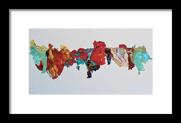 Bold Framed Print featuring the mixed media Timeline by Mary Sullivan