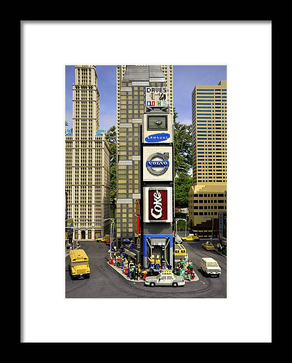 Times Framed Print featuring the photograph Times Square by Ricky Barnard