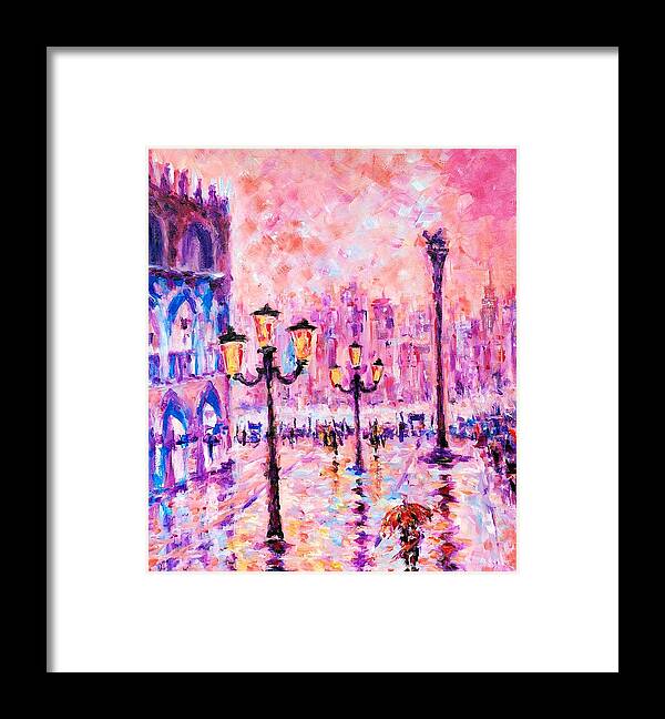 Contemporary Impressionism Expressionism Framed Print featuring the painting TimeSlip 2 by Helen Kagan