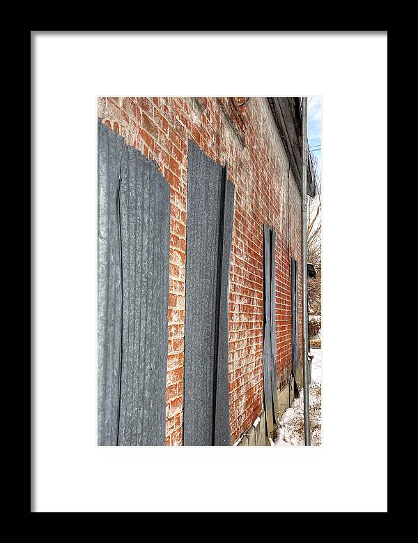 Denver Framed Print featuring the photograph Tin Shutters and Doors 13159 by Jerry Sodorff