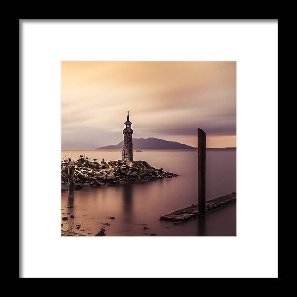 Lighthouse Framed Print featuring the photograph Tiny Lighthouse by Tony Locke