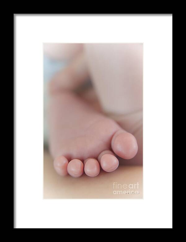 Toes Framed Print featuring the photograph Tiny Toes by Vicki Ferrari