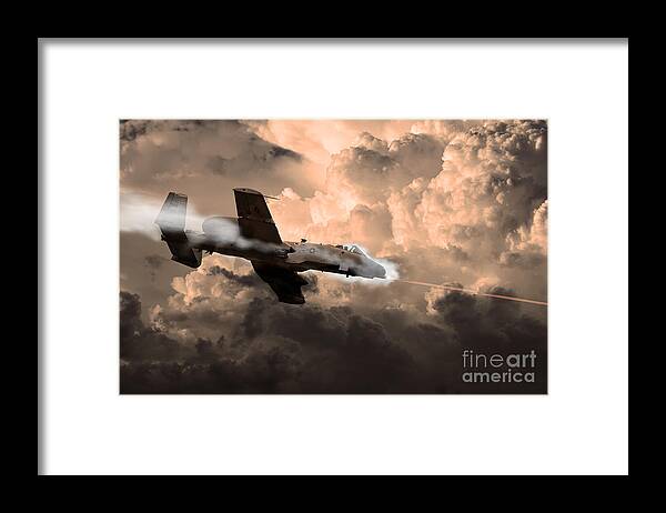 A10 Framed Print featuring the digital art Tipping In by Airpower Art