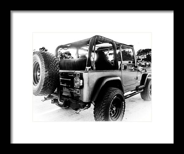Jeep Framed Print featuring the photograph TJ by Jeff Mize