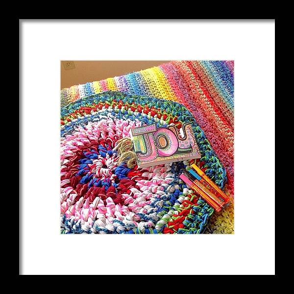 Joy Framed Print featuring the photograph Today...finishing Up My #joy #journal by Robin Mead