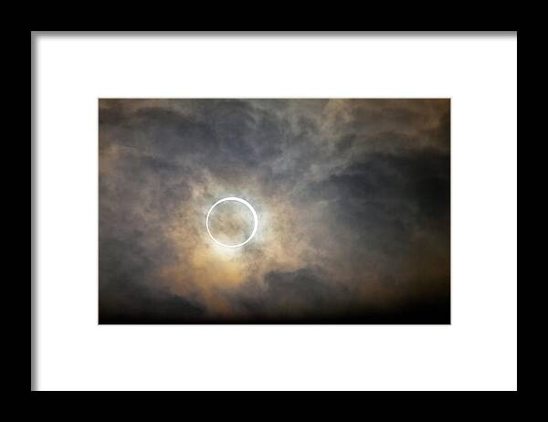 Outdoors Framed Print featuring the photograph Tokyo Annular Solar Eclipse 2012 by Alexandre Tremblot De La Croix