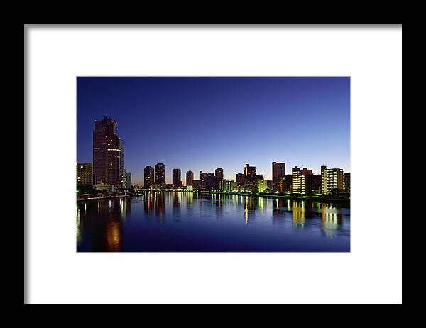 Dawn Framed Print featuring the photograph Tokyo At Dawn by Vladimir Zakharov
