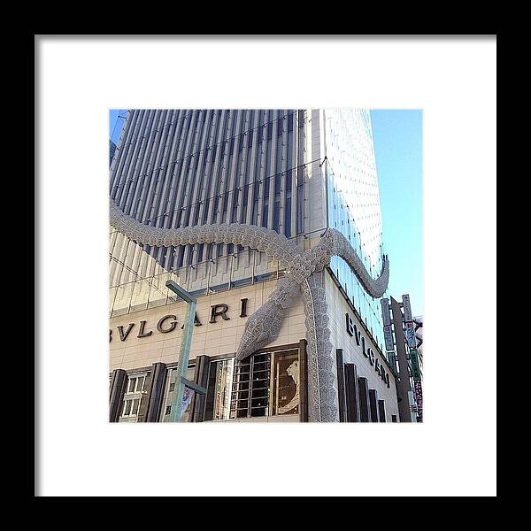 Ginza Framed Print featuring the photograph #tokyo#ginza by Tokyo Sanpopo