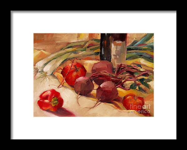 Still Life Framed Print featuring the painting Tom's Bounty by Michelle Abrams