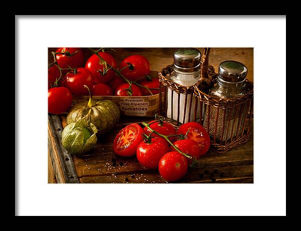 Tomatillios Framed Print featuring the photograph Tomtatos by Matthew Pace