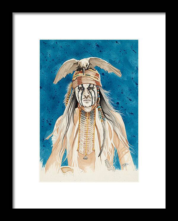Tonto Framed Print featuring the painting Tonto by Tish Wynne