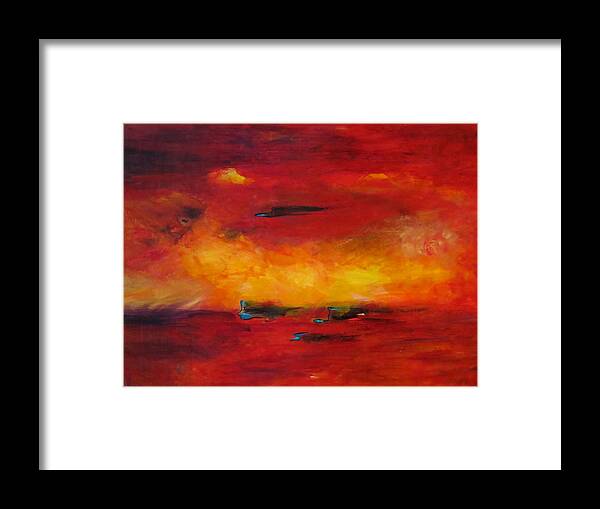 Large Framed Print featuring the painting Too Enthralled by Soraya Silvestri