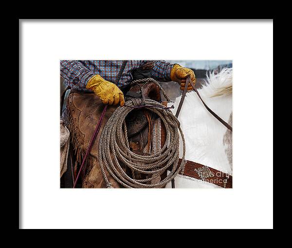Cowboy Framed Print featuring the photograph Tools of the Trade by Kae Cheatham