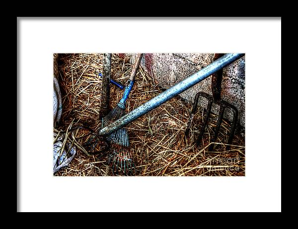 Farm Framed Print featuring the photograph Olde Tools Of The Trade by Doc Braham