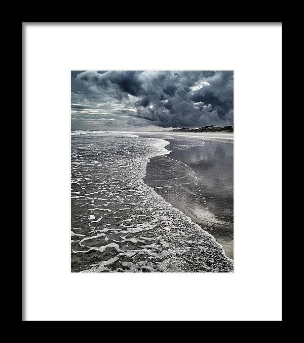 Blue Framed Print featuring the photograph Topsail Surfline by John Pagliuca