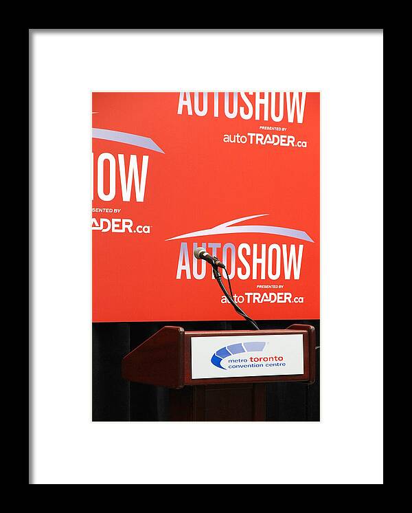 Press Framed Print featuring the photograph Toronto Autoshow by Valentino Visentini