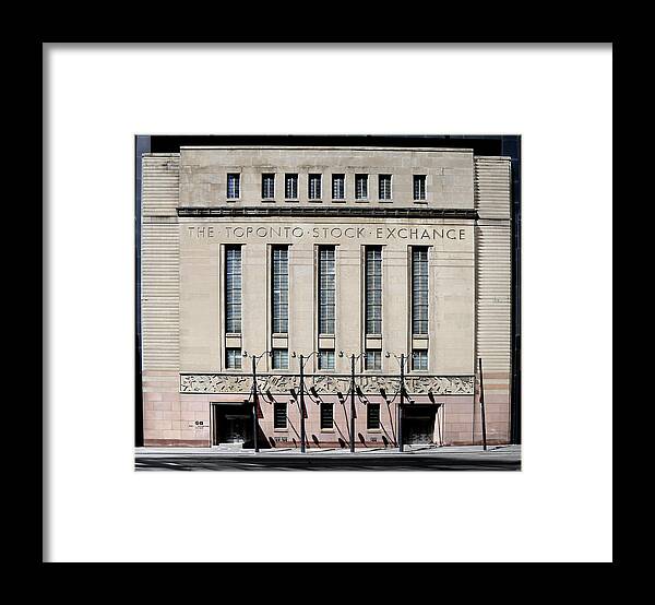 Tsx Framed Print featuring the photograph Toronto Stock Exchange 1 by Andrew Fare