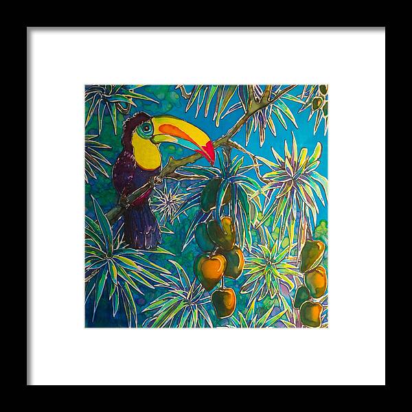 Toucan Framed Print featuring the painting Toucan Tango for Mango by Kelly Smith