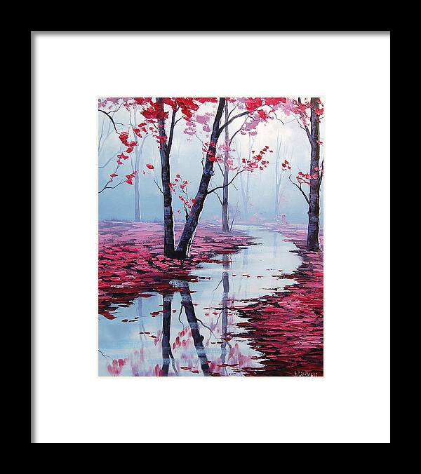 Pink Trees Framed Print featuring the painting Touch of Heaven by Graham Gercken